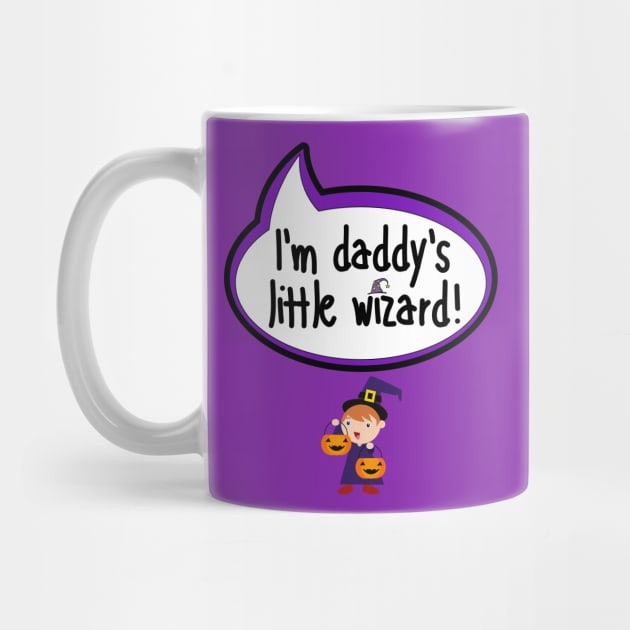 I'm Daddy's Little Wizard - Halloween Clothing by The Little Ones Collection